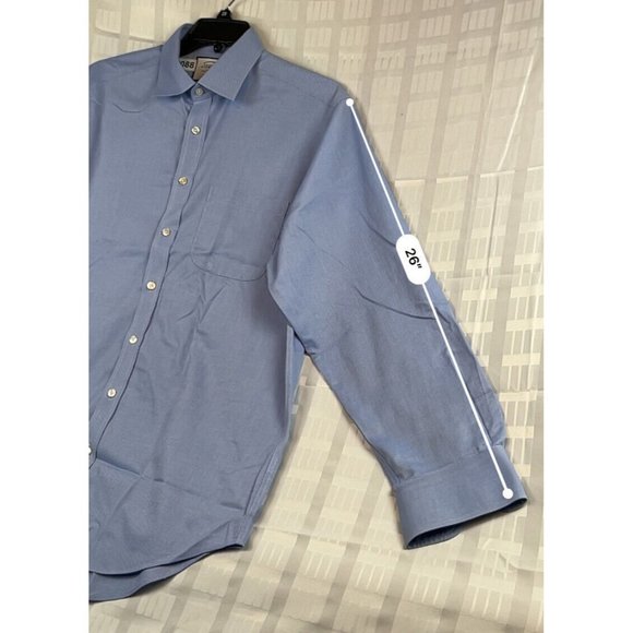 charles tyrwhitt men dress shirt jermyn street london Non Iron Classic Fit Blue - Picture 7 of 7